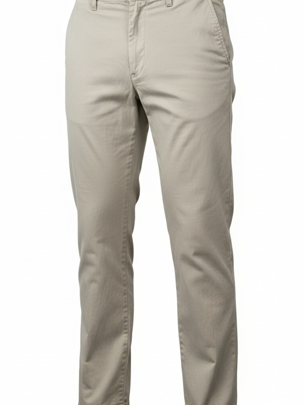 Men's Slim Straight Chino Pants in Light Tan